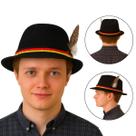 Chapéu Alemão Tradicional Preto Pena Pluma Oktoberfest Chapéu Alemão Tradicional Preto Pena Pluma Oktoberfest