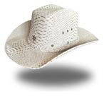 Chapéu Americano em Couro Off White Chapéu Americano em Couro Off White