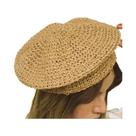 Chapéu Beret De Palha Raffia Feminino Para O Verão, Estilo Francês Elegante E Casual, Chapéu Vintage