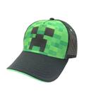 Chapéu Bioworld Minecraft Creeper Face Mesh Comfort Youth