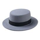 Chapéu Boater Palheta Tendencia Out-inv preto