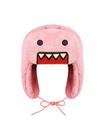 Chapéu Bomber Domokun de Veludo Coral - Bordado de Desenho Animado - Inverno/Outono
