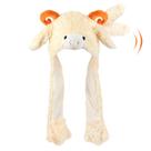 Chapéu Bubblepompom Lamb com orelhas móveis para crianças de 3 anos ou mais
