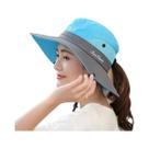 Chapéu Bucket Feminino De Aba Larga Com Secagem Rápida, Proteção Solar, Casual Para Atividades Ao Ar