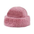 Chapéu Bucket Feminino De Pelo Sintético Com Aba Larga, Quente E Macio Para O Inverno, Estilo
