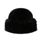 Chapéu Bucket Feminino De Pelo Sintético Com Aba Larga, Quente E Macio Para O Inverno, Estilo