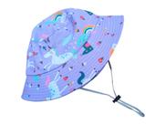 Chapéu Bucket Hat Estampado Praia Infantil Menina Cordinha