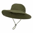 Chapéu Bucket Hat Unissex Aba Larga Proteção UV Dobrável Leve Praia Pesca Trilha Cor:Verde