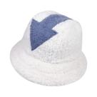 Chapéu Bucket Unissex Estilo Flecha Em Lã De Cordeiro, Quente E Protetor Solar, Boné De Pescador