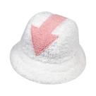 Chapéu Bucket Unissex Estilo Flecha Em Lã De Cordeiro, Quente, Protetor Solar, Boné De Pescador,