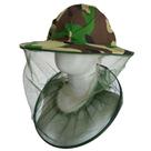 Chapéu c/tela mosquiteiro camuflado anti insetos/pernilongos