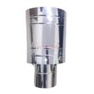 Chapéu Canhão Sputnik Para Duto 12 Polegadas Aço Inox 430