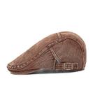 Chapéu Cap Flat Gatsby Newsboy, jeans marrom vintage para homens