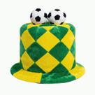 Chapéu Cartola Brasil Torcedor Copa Futebol Verde e Amarelo