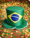 Chapéu Cartola Brasil Verde e Amarelo Copa do Mundo Chapéu Cartola Brasil Verde e Amarelo Copa do Mundo