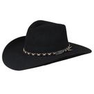 Chapéu Cavalgada Preto de Feltro Texas Diamond 34222