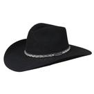 Chapéu Cavalgada Preto de Feltro Texas Diamond 34225