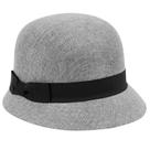 Chapéu Cloche feminino EPOCH CL2696 de renda de linho cinza