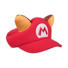 Chapéu Cosplay Bioworld The Super Mario Raccoon vermelho com orelhas