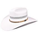 Chapéu Country Americano Branco ventilado com Strass unissex