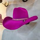 Chápeu country boiadeira com strass Chápeu country boiadeira com strass