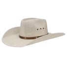 Chapéu Country Copa Alta Bandinha de Couro Marrom Texas Diamond 30611