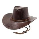 Chapéu Country Cowboy Aba Larga Unissex Marrom Rodeio Chapéu Country Cowboy Aba Larga Unissex Marrom Rodeio