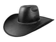 Chapéu Country Preto com strass e banda de couro unissex Chapéu Country Preto com strass e banda de couro unissex