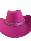 Chapéu cowboy boiadeira de camurça com faixa personalizada estilo Ana Castela qualidade premium