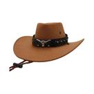 Chapéu Cowboy de Aba Larga - Estilo Ocidental Retrô Unissex para Verão
