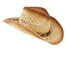 Chapéu Cowboy de Palha Boho com Aba Larga para o Verão e a Praia