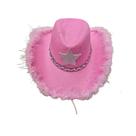 Chapéu Cowboy Rosa Festive