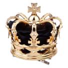 Chapéu Crown PRETYZOOM Halloween Party Queen Black