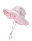 Chapéu DASMINI para bebês e meninas com aba larga ajustável 0-6M