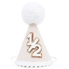 Chapéu de aniversário WAOUH Bohemia Cute Half 1/2 e 6 meses para bebês