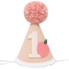 Chapéu de aniversário WAOUH Peach First Birthday Girl Sweet One