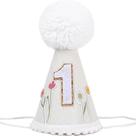 Chapéu de aniversário WUTKYAX Wild Flower, 1º aniversário para meninas