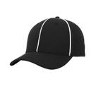 Chapéu de árbitro Great Call Athletics preto com listras brancas