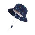 Chapéu De Balde Dinossauro Para Crianças, Meninos E Meninas, Proteção Solar, Aba Larga, Algodão,