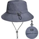 Chapéu de balde Malaxlx impermeável com proteção UV ajustável 55-58cm
