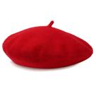 Chapéu de boina de lã AWAYTR, gorro clássico feminino de cor sólida