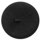 Chapéu de boina para cães HomeSoGood, tecido de lã preto/feltro 13x3cm