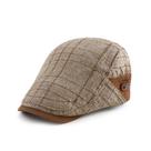 Chapéu de boné plano com padrão xadrez ajustável Gatsby Newsboy para homens