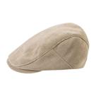 Chapéu de boné plano Gatsby Newsboy de poliéster bege para homens Chapéu de boné plano Gatsby Newsboy de poliéster bege para homens