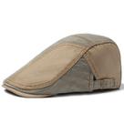 Chapéu de boné plano para homens, algodão ou jeans bege e cinza