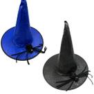 Chapéu de Bruxa Adulto infantil Halloween Fantasia C/ Aranha