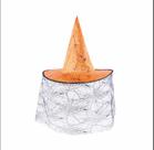 Chapéu de Bruxa Laranja c/ Tule Preto - Cromus