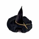 Chapéu de Bruxa Mago Preto Feltro