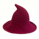 Chapéu de bruxa vermelho clássico com blusa pontiaguda e aba larga Chapéu de bruxa vermelho clássico com blusa pontiaguda e aba larga