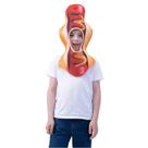 Chapéu de cachorro-quente para crianças, chapéu de cosplay engraçado com ketchup